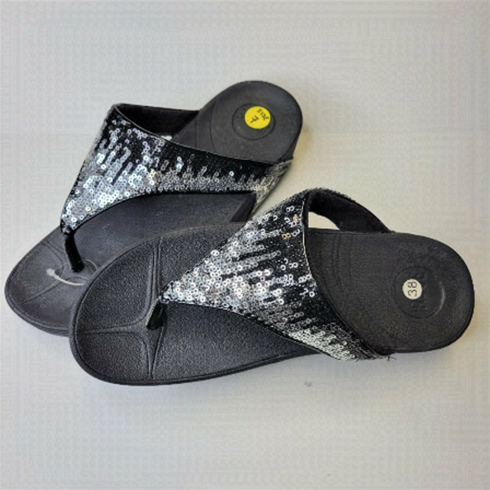 Size 7 Women Sandals Summer Slippers Wedge Heel Arch Support Flip Flops NEW